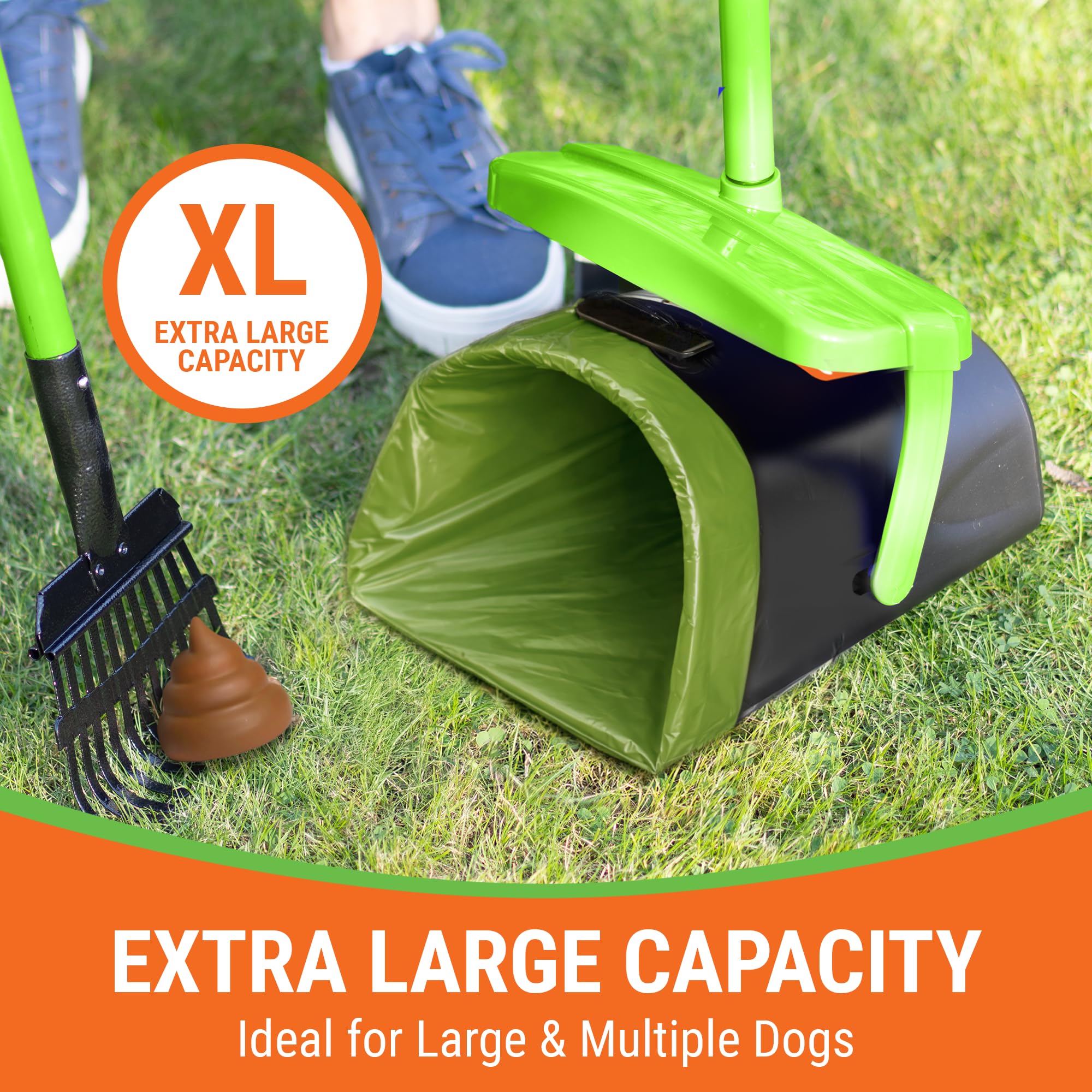 Pupzle sacs-crottes grande taille pour grandes races et nettoyages en jardin.
