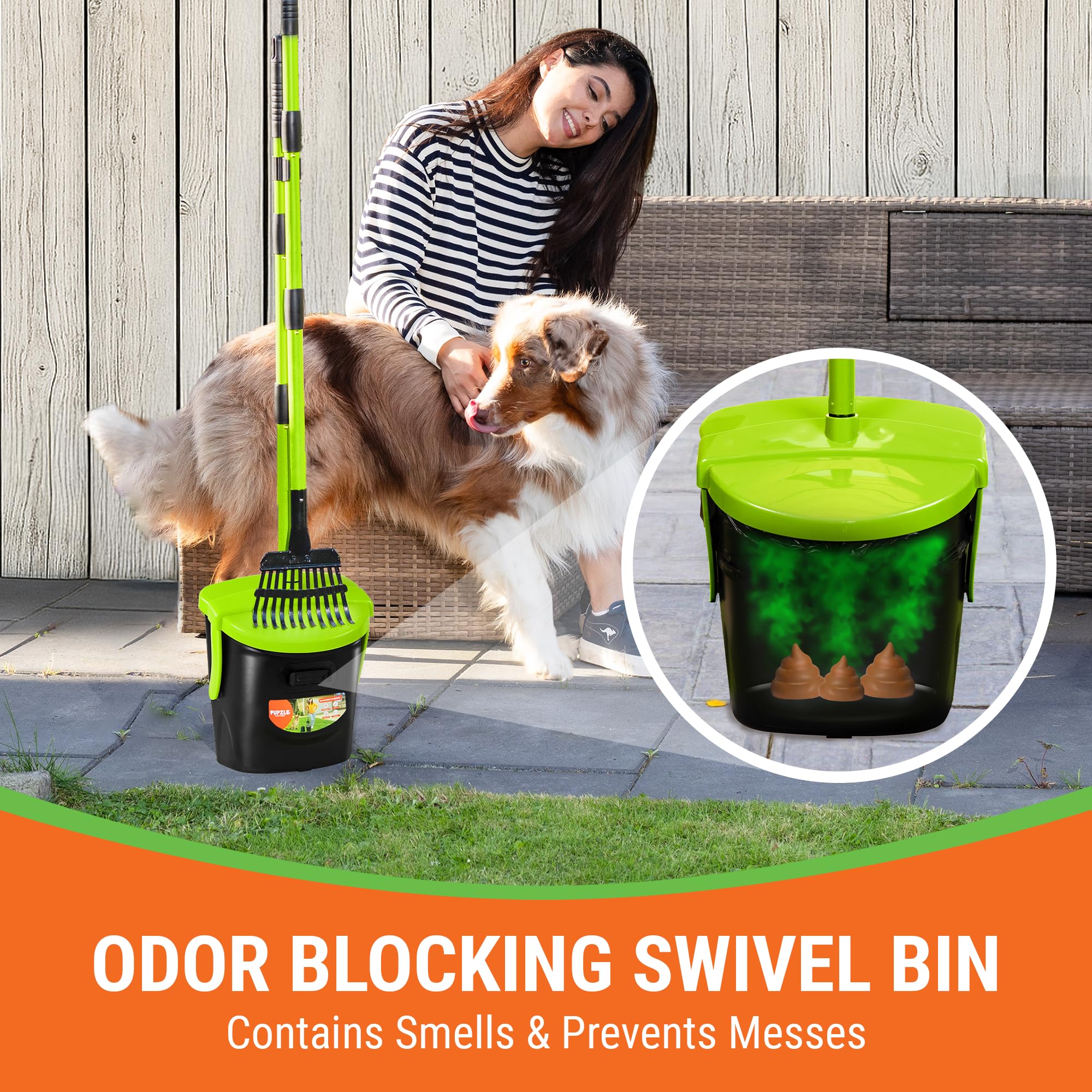 Pupzle utilisation pratique pour chiens de grande taille.