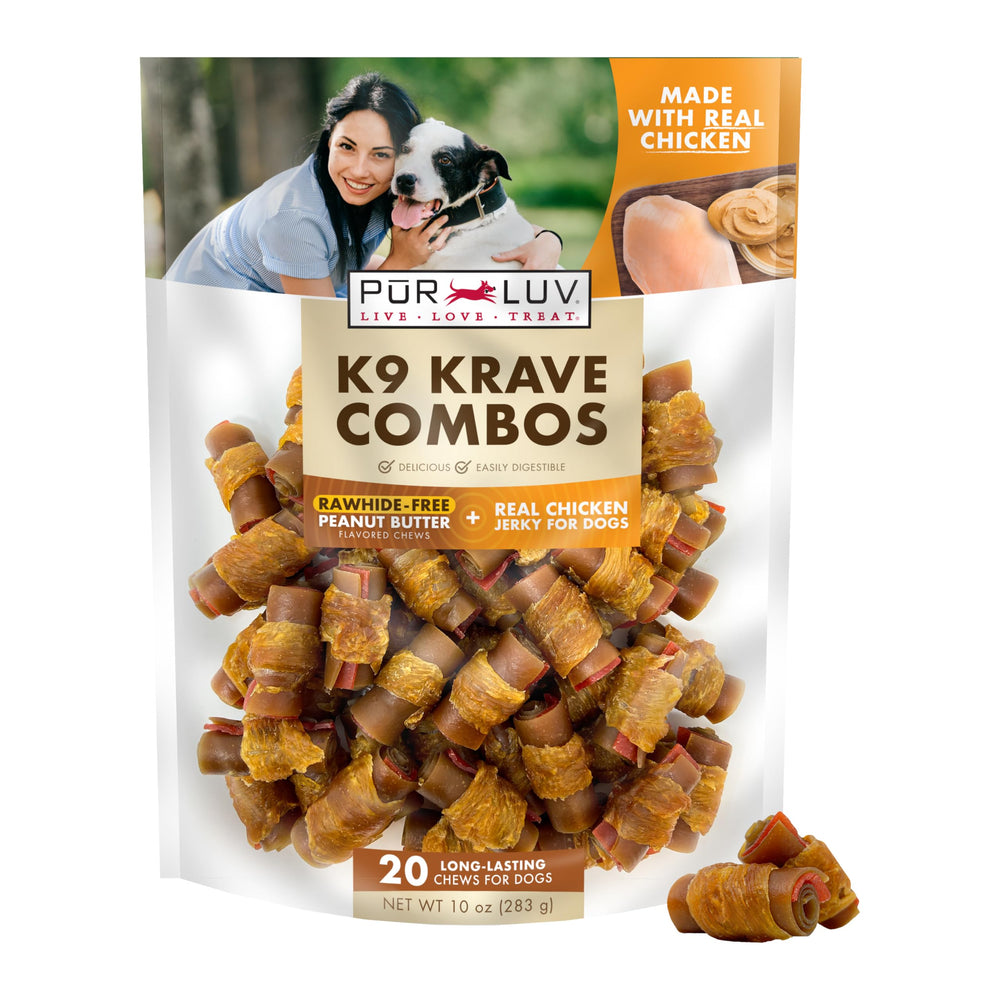 Pur Luv K9 Kraves: os sans cuir, idéal pour occuper votre chien durant le jeu.