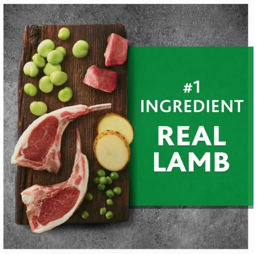 Ingrédients naturels avec agneau réel et haricots fava pour un goût savoureux.