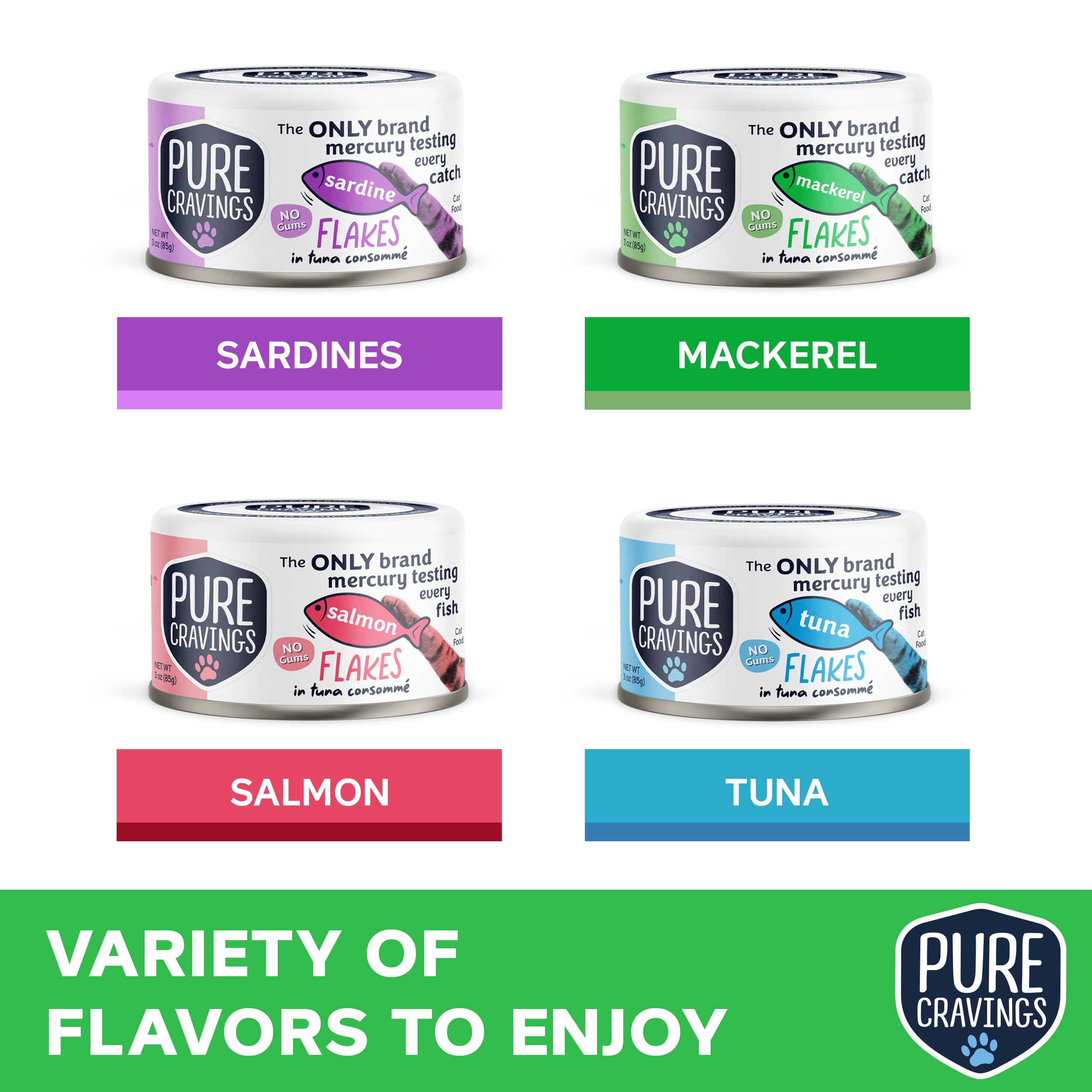 Pure Cravings conserve sardine en consommé, source naturelle de protéines