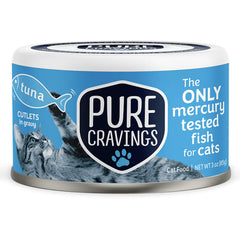 Pure Cravings thon morceaux en sauce, repas humide et appétissant pour chat.