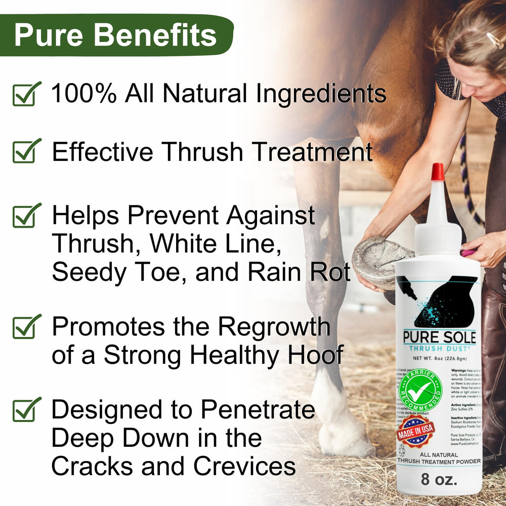 Pure Sole Poudre sabot prévention maladie ligne blanche pour sabots sains