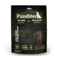 PureBites Boeuf Jerky emballage Canada, friandise pratique et prête à l'emploi.