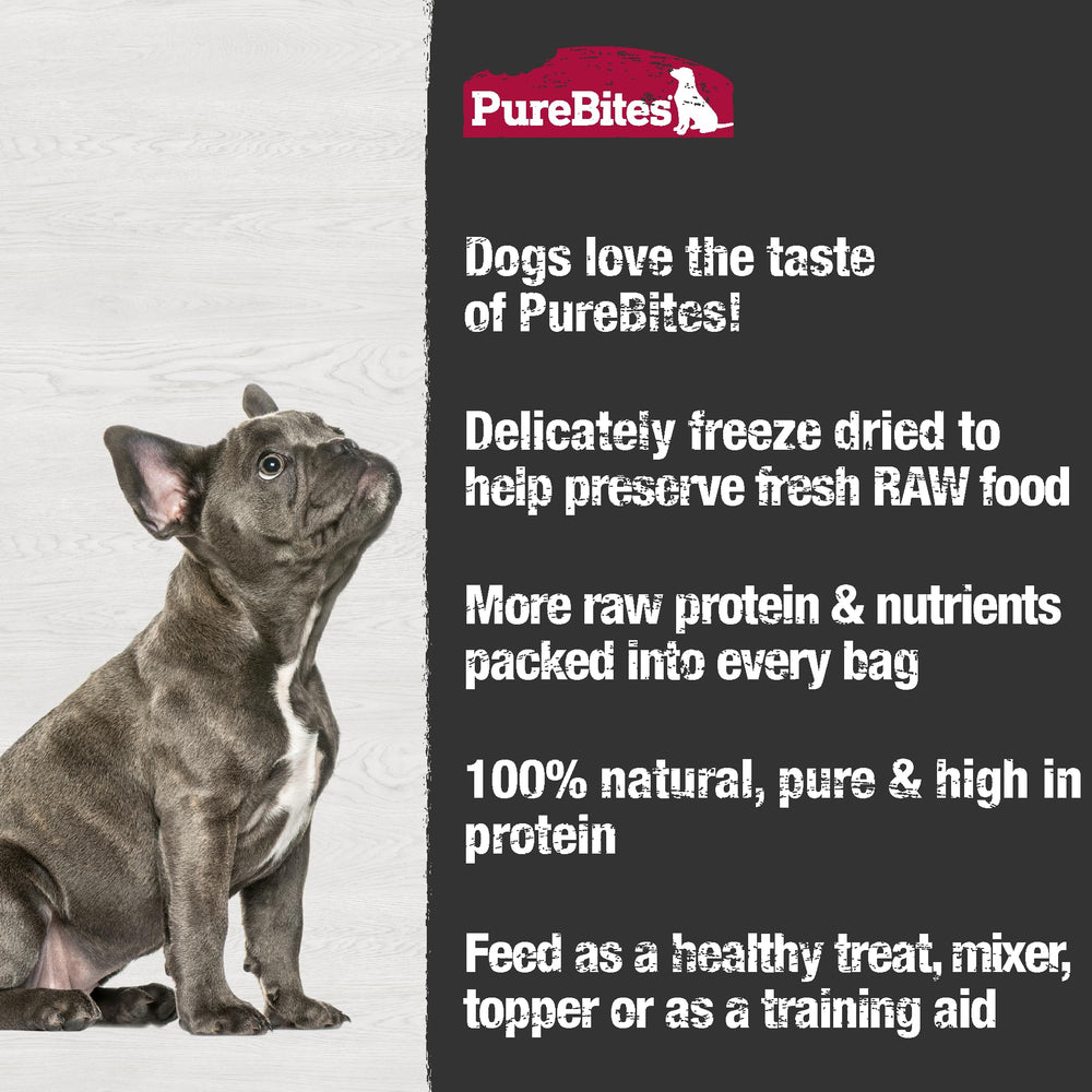 PureBites Coeur de poulet chien-recompense, récompense naturelle lors des jeux.
