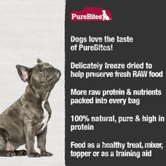 PureBites Coeur de poulet chien-recompense, récompense naturelle lors des jeux.