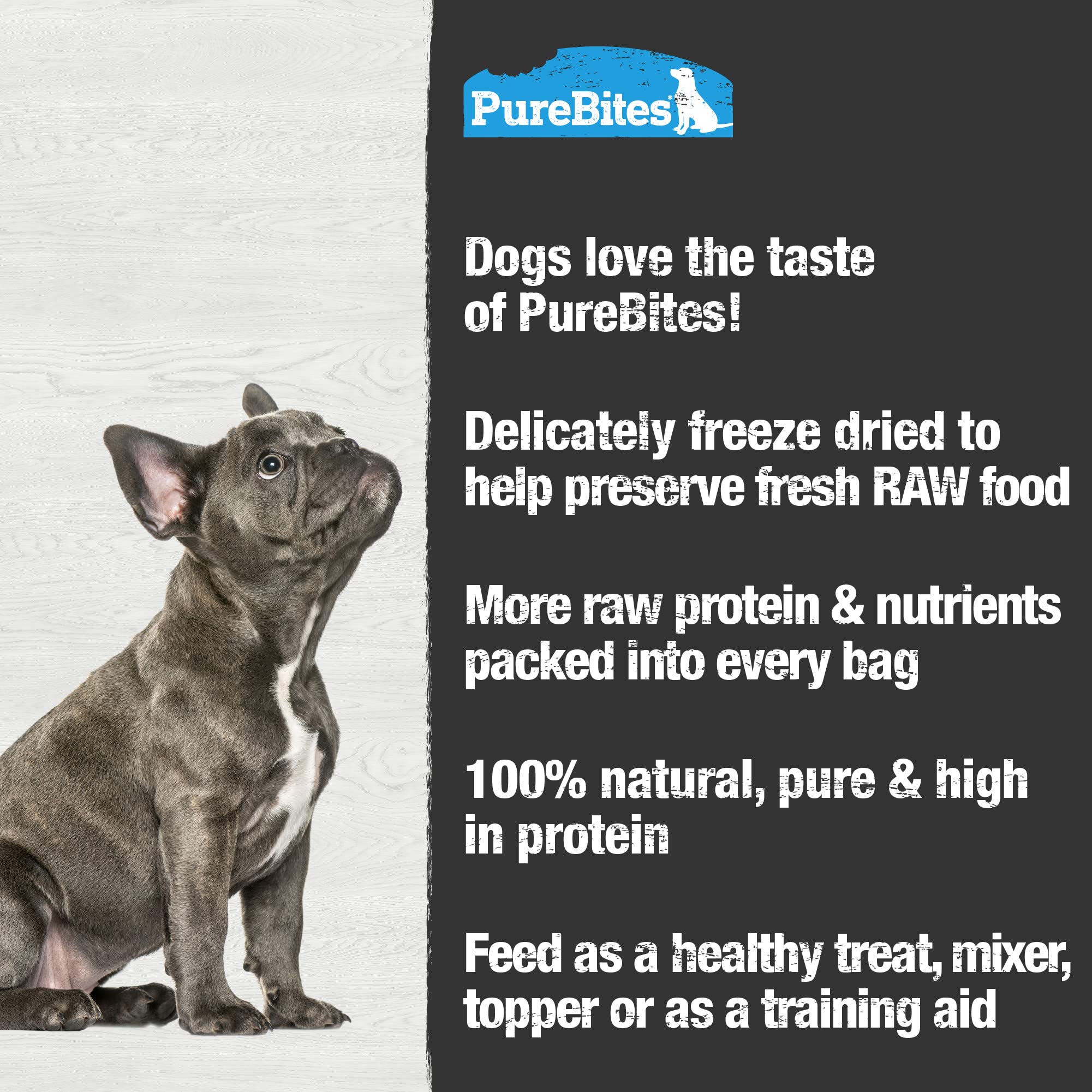 Friandise faible en calories PureBites, adaptée au régime quotidien.