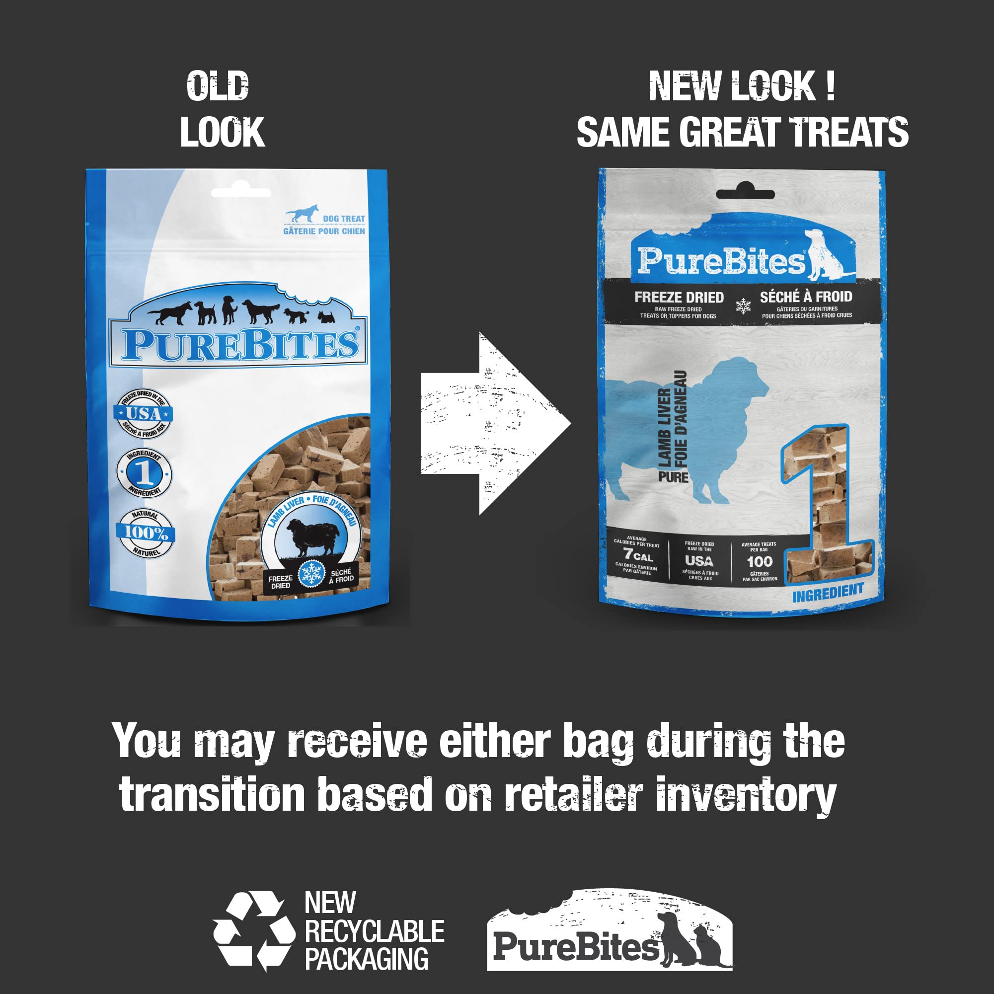 Friandise PureBites à base d'un seul ingrédient, riche en protéines.