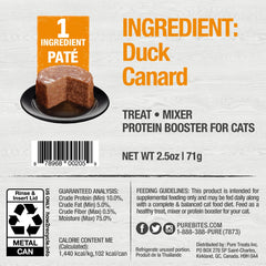Texture soyeuse du pâté PureBites pour chat, plaisir en pâté lisse.