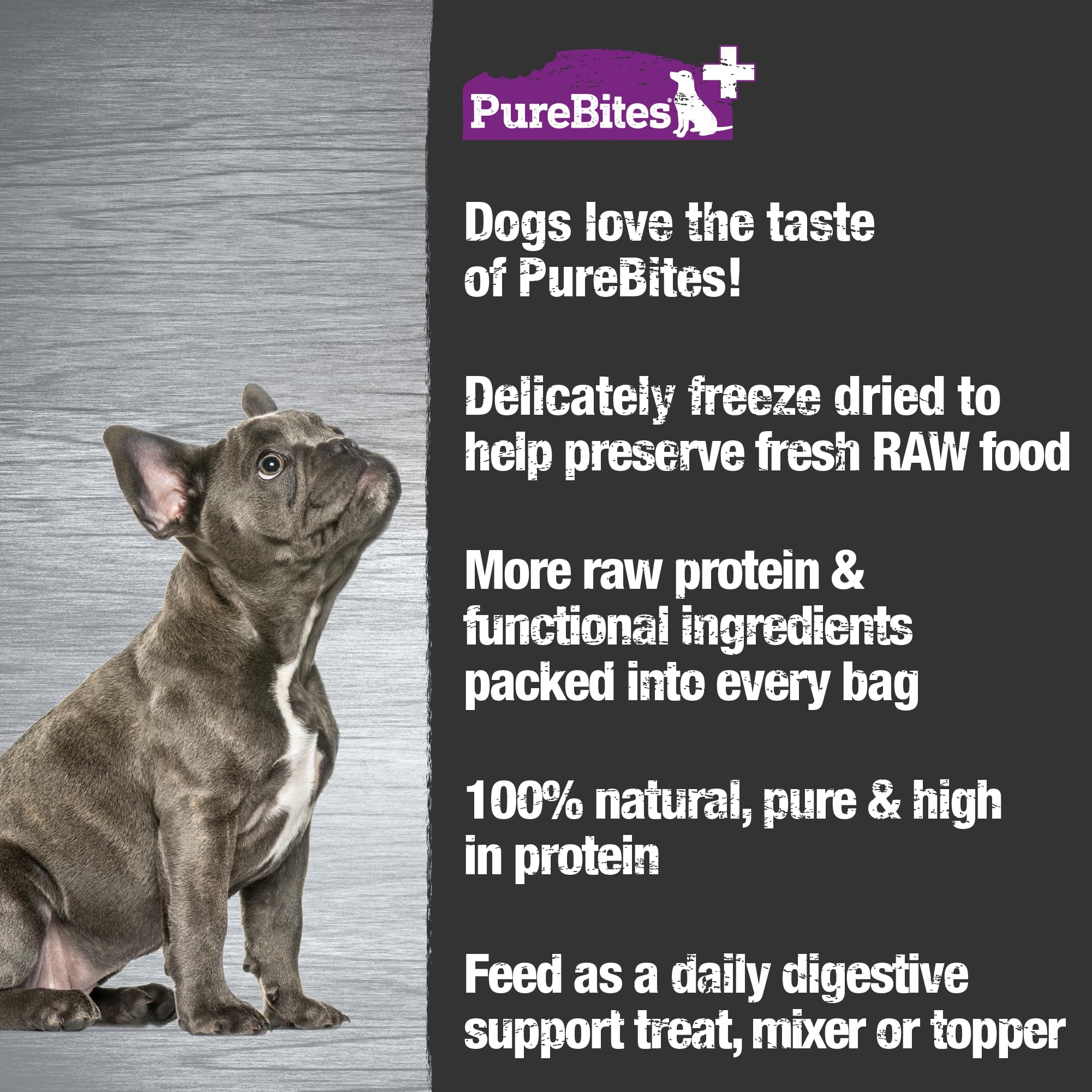 PureBites+ procédé lyophilisé, friandises fraîches et légères