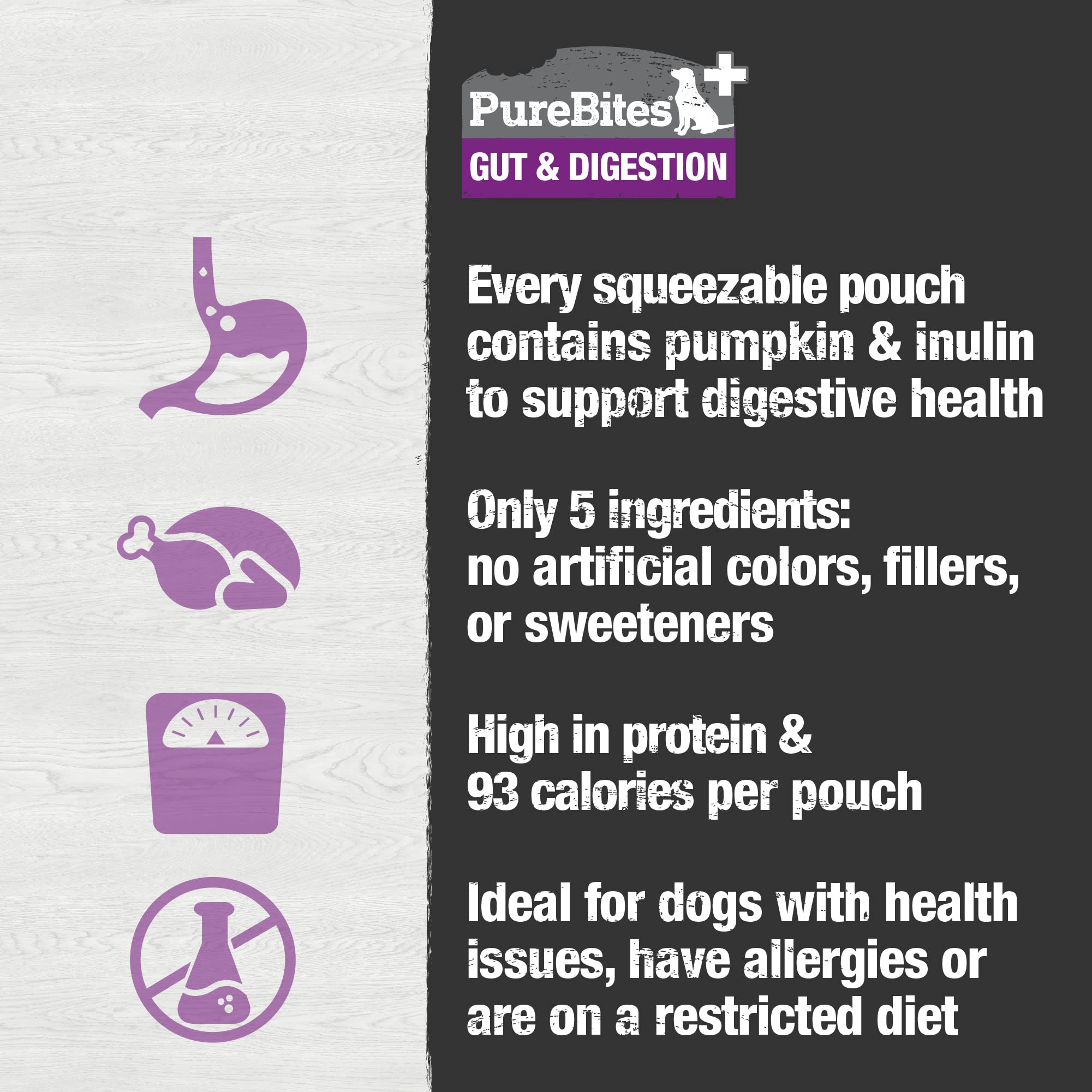 PureBites Plus Squeezables, utilisation-quotidienne : pratique à offrir pendant les sorties.