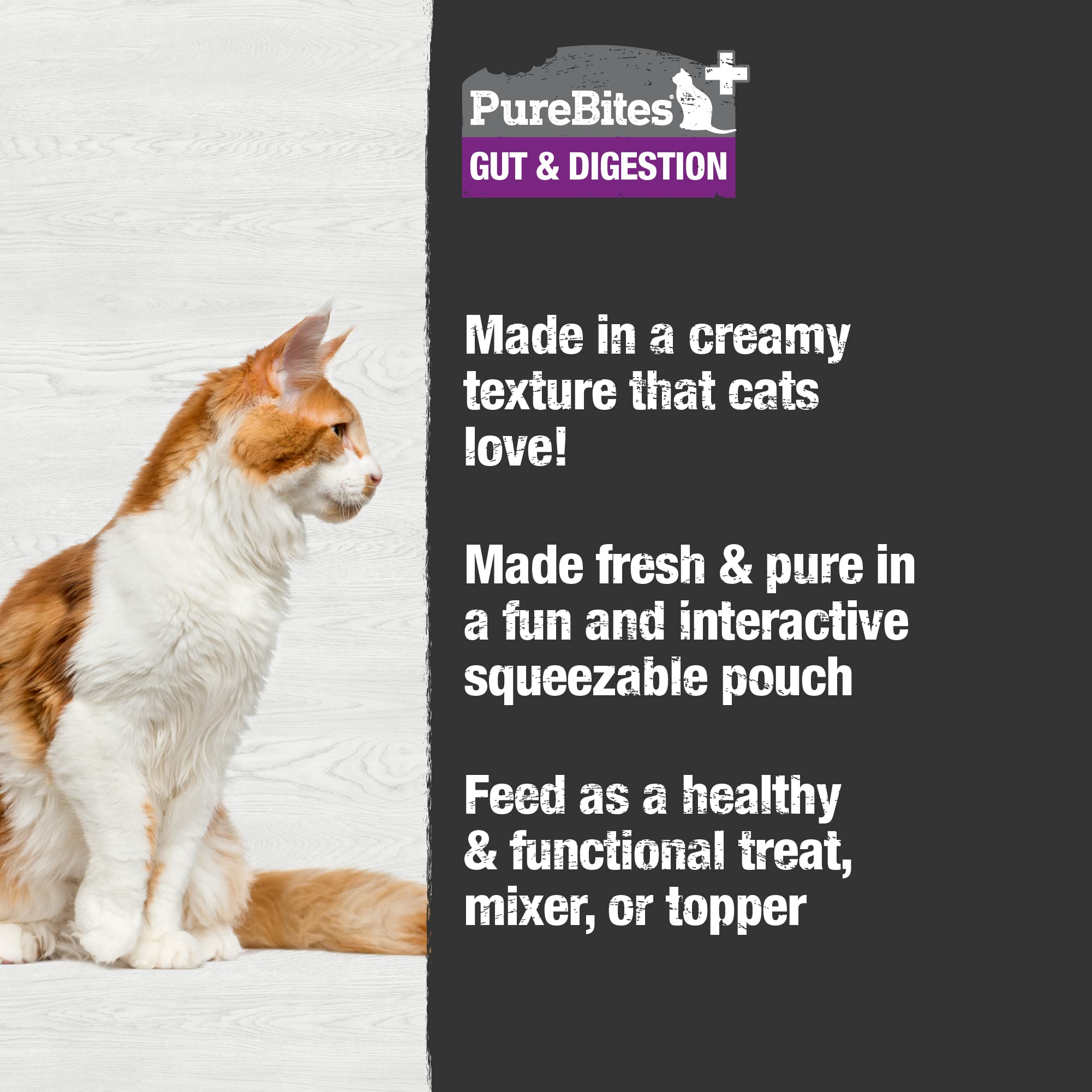 Versement facile sur croquettes avec PureBites Plus Squeezables.