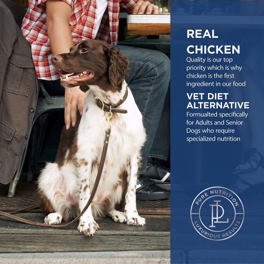PURELUXE, ingrédients dinde et poulet de haute qualité pour chiens.
