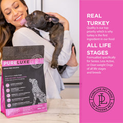 PURELUXE ingrédients protéinés, dinde et saumon