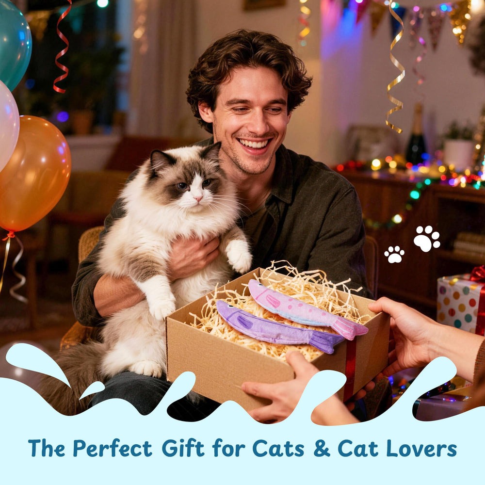 PURETOY Poisson idéal pour chats d'intérieur en quête de stimulation.