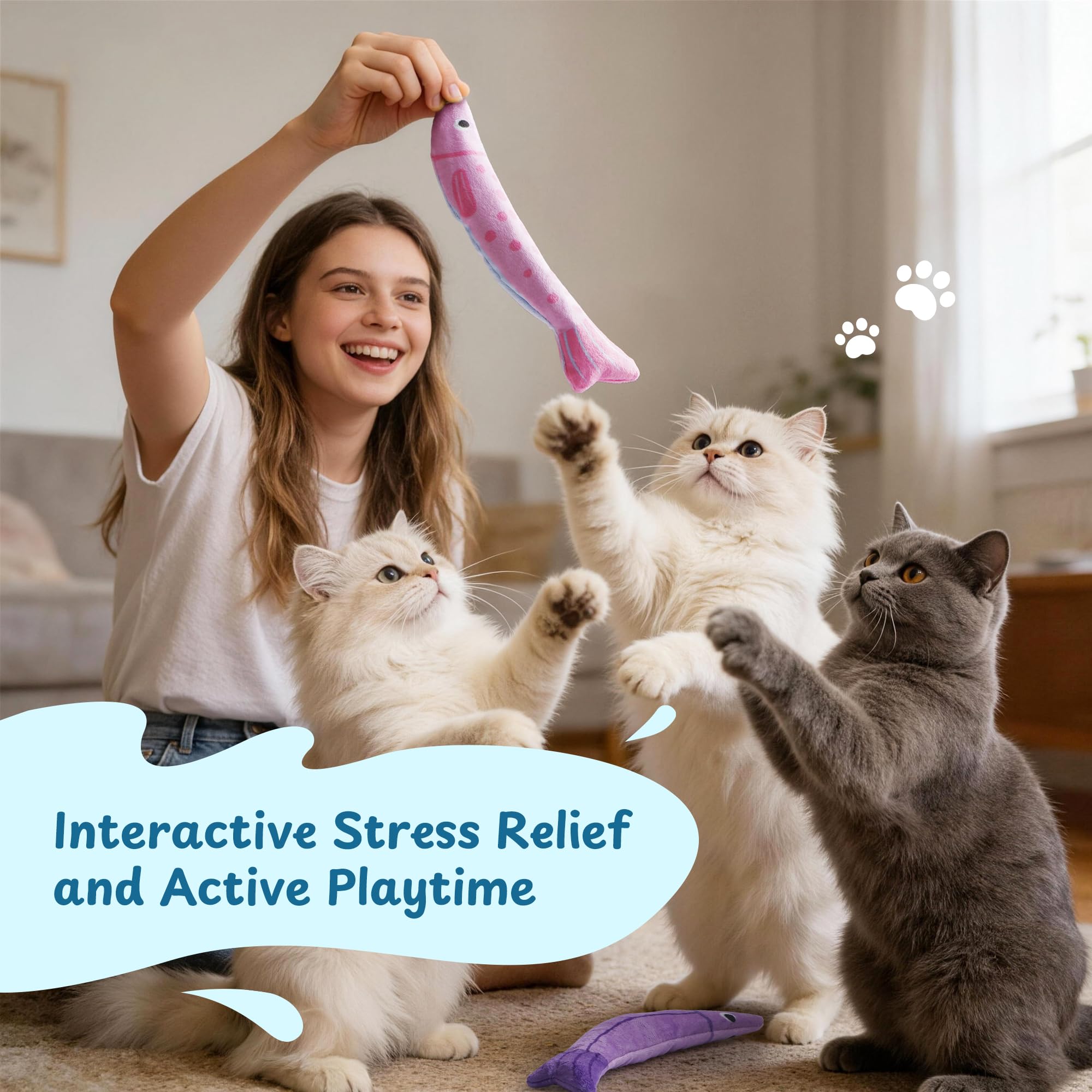 PURETOY Poisson réduit le stress, favorise l'activité ludique.