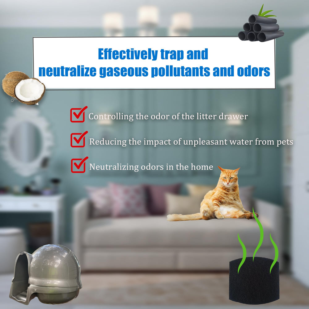 Filtre PurifyLogix carbone, matériaux naturels pour Petmate Booda