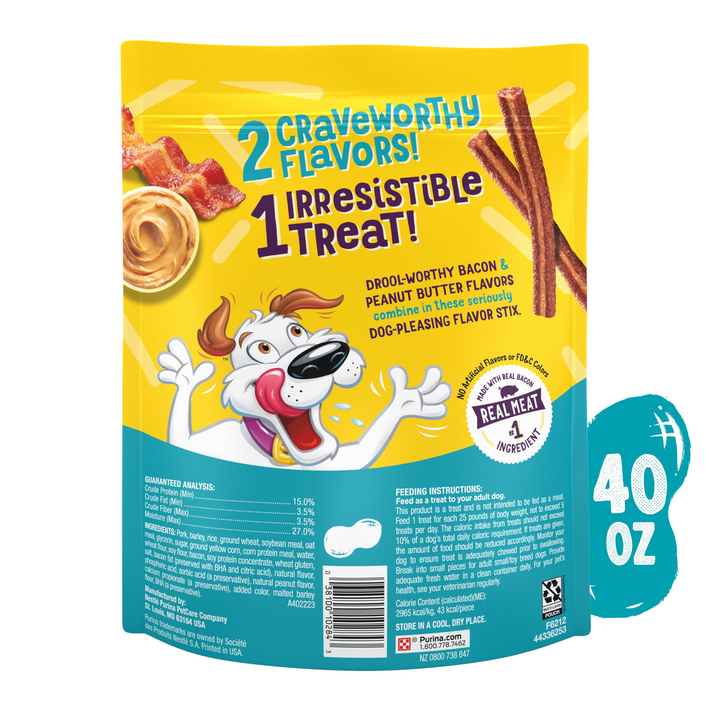 Purina Beggin' Flavor Stix petits morceaux pour des portions adaptées
