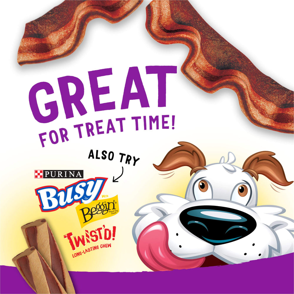 Purina Beggin' Strips, couleur fumée hickory donnant une allure savoureuse.