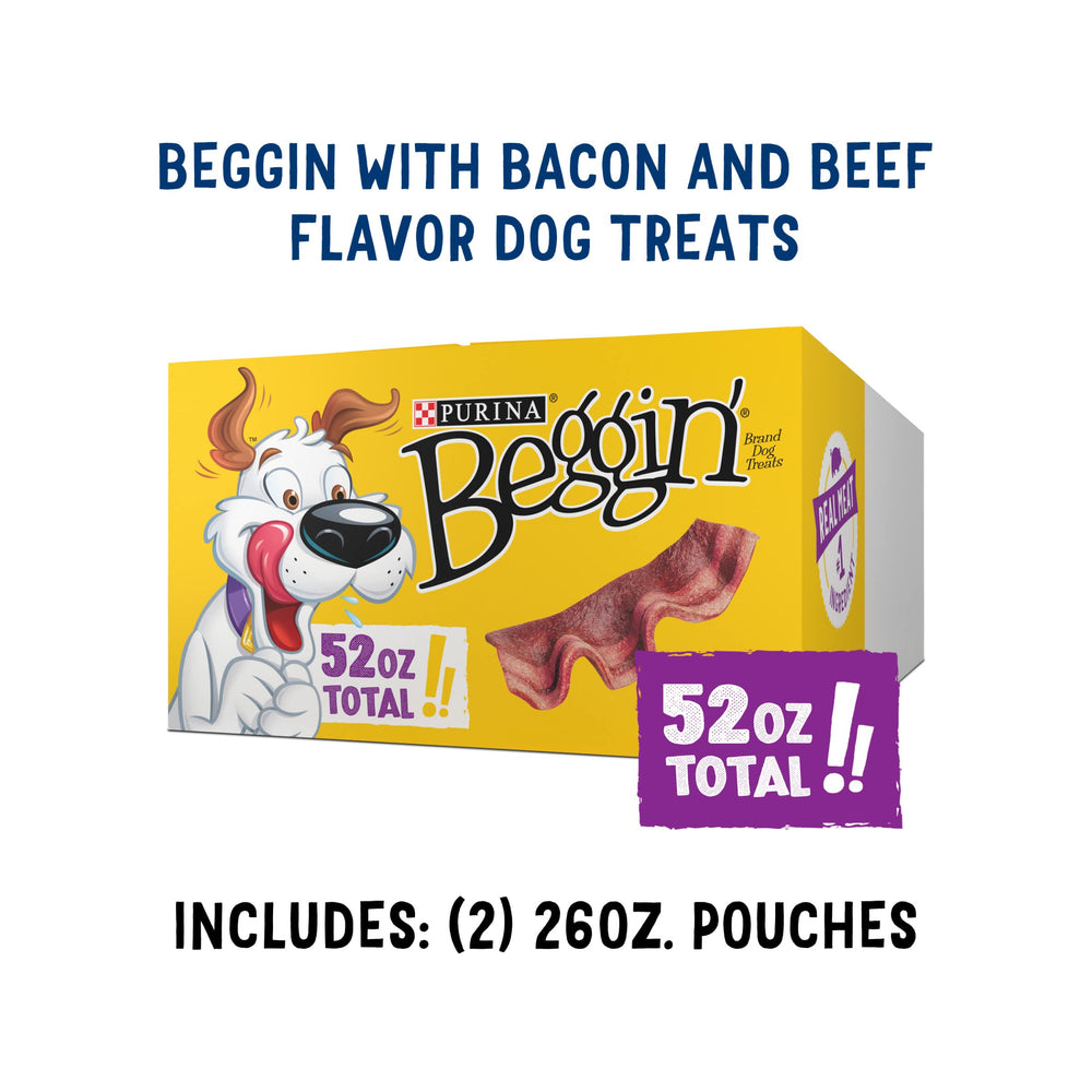 Purina Beggin' Strips récompense d'entraînement, bacon et boeuf.