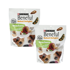 Purina Beneful Baked Delights Snackers : emballage duo de 269 g, récompense pour chien.