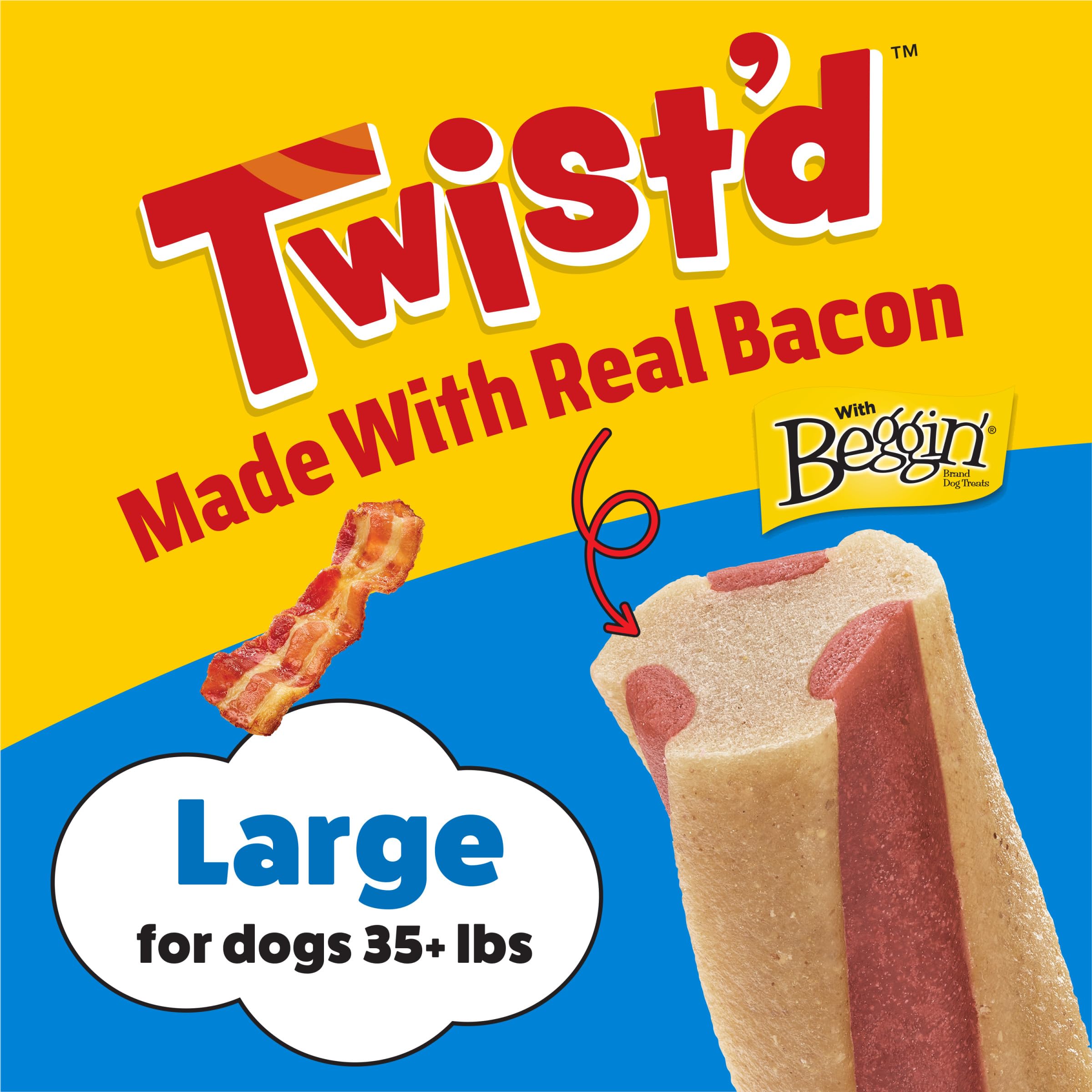 Purina Busy Beggin’ Twist’d arôme bacon – déclenche le flair du chien et l’impatience