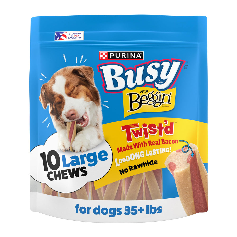 Purina Busy Beggin' Twist'd spirale bacon : stimulation de la mastication