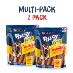 Purina Busy Beggin' Twist'd : forme torsadée pour une mastication prolongée.