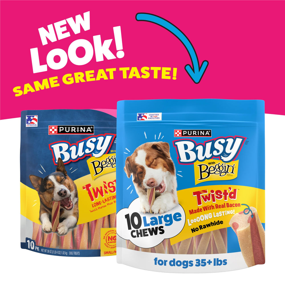 Purina Busy Beggin' Twist'd os long et durable pour chien