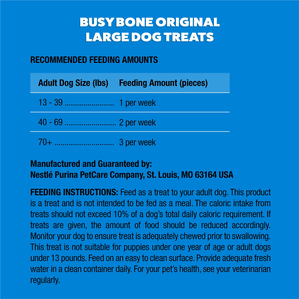 Purina Busy Bone centre viande réelle; saveur authentique pour chien