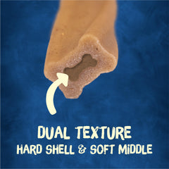 Texture double montrant le cœur tendre sous la coque