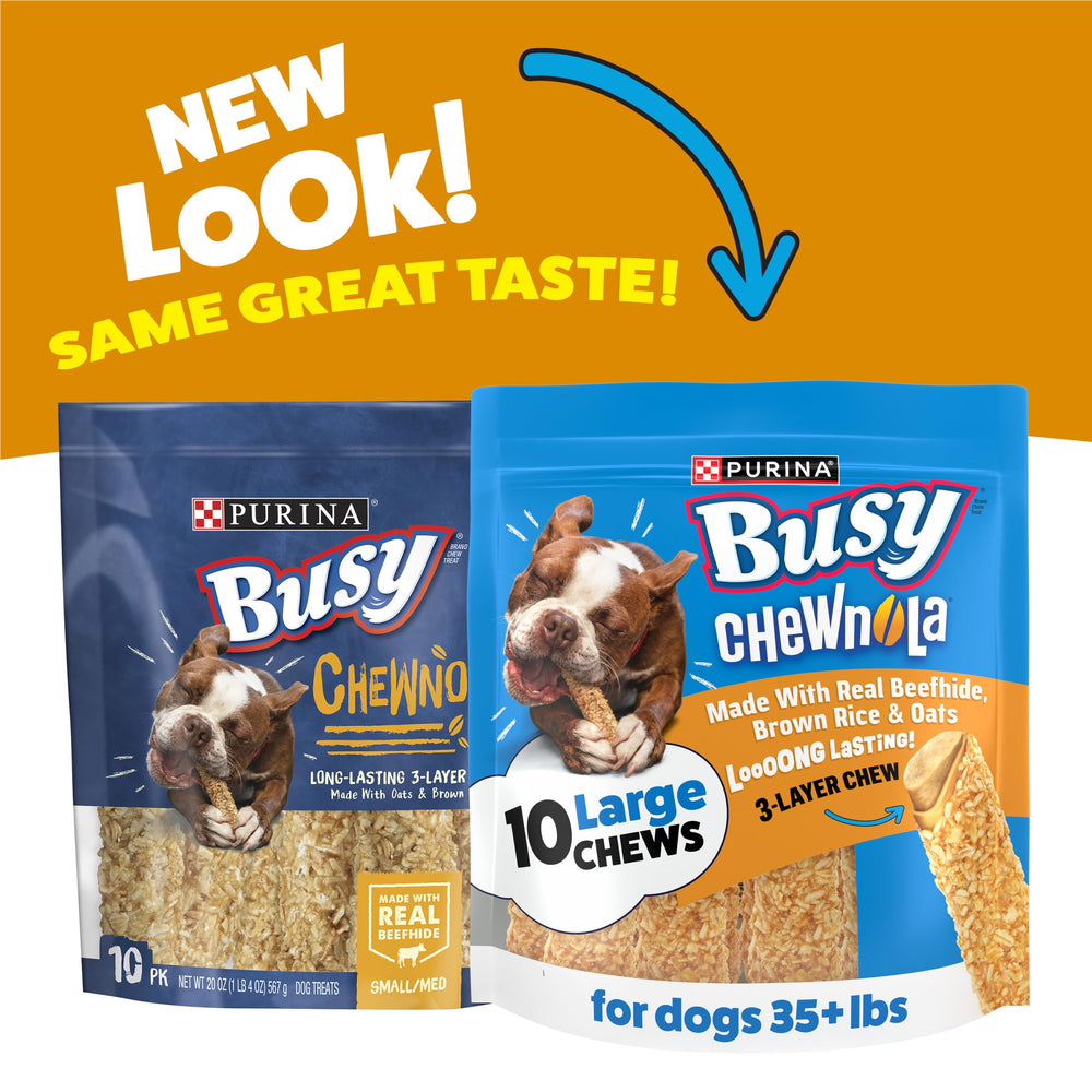 Purina Busy Chewnola couche centrale boeuf hide, saveur appréciée par les chiens
