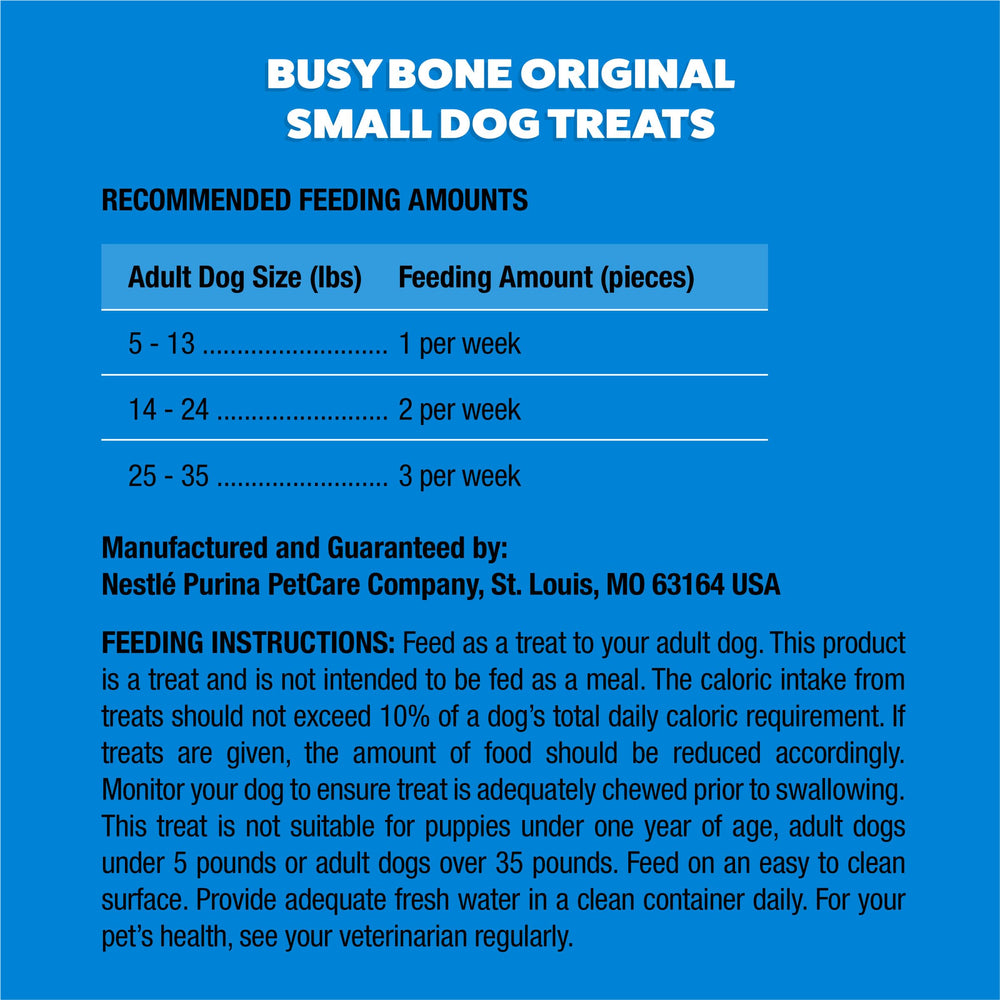 Purina Busy os mini dentition-nettoyage: soutien à l'hygiène dentaire.