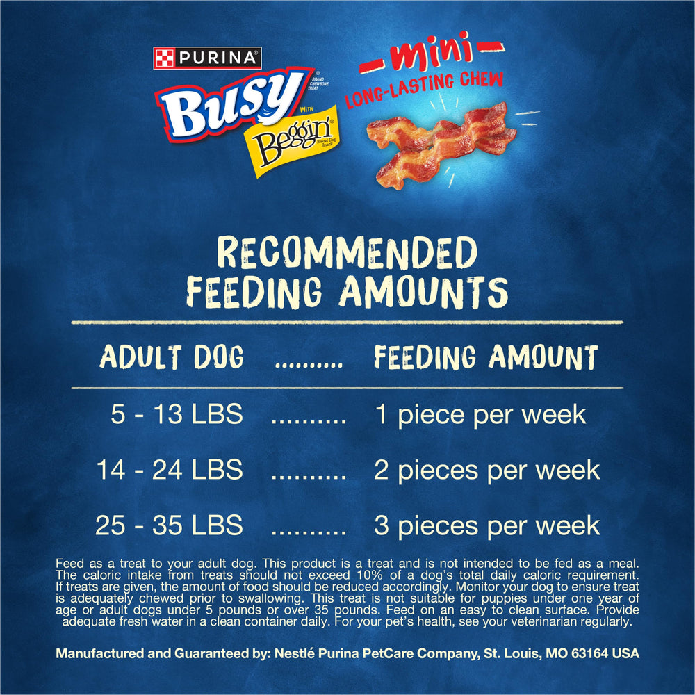 Purina Busy Beggin’ Twist’d mini, bouchon spiralé stimule l’envie de mâcher.