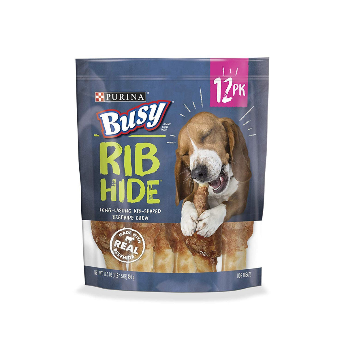 Purina Busy sachet 12 unités, friandise pratique pour chien actif.