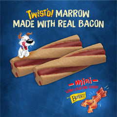 Purina Busy Beggin’ Twist’d mini, bouchon torsadé avec arôme bacon pour chien.