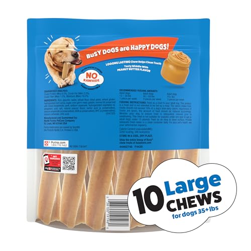 Purina Busy Bone sans colorants artificiels FD&C, choix plus naturel.
