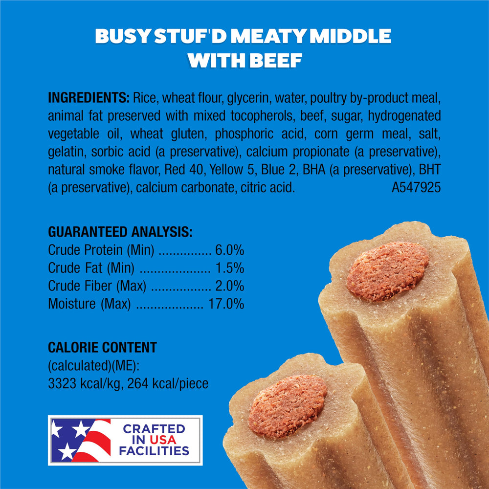 Purina Busy Stuf’d, texture ferme favorisant la mastication et l’engagement.