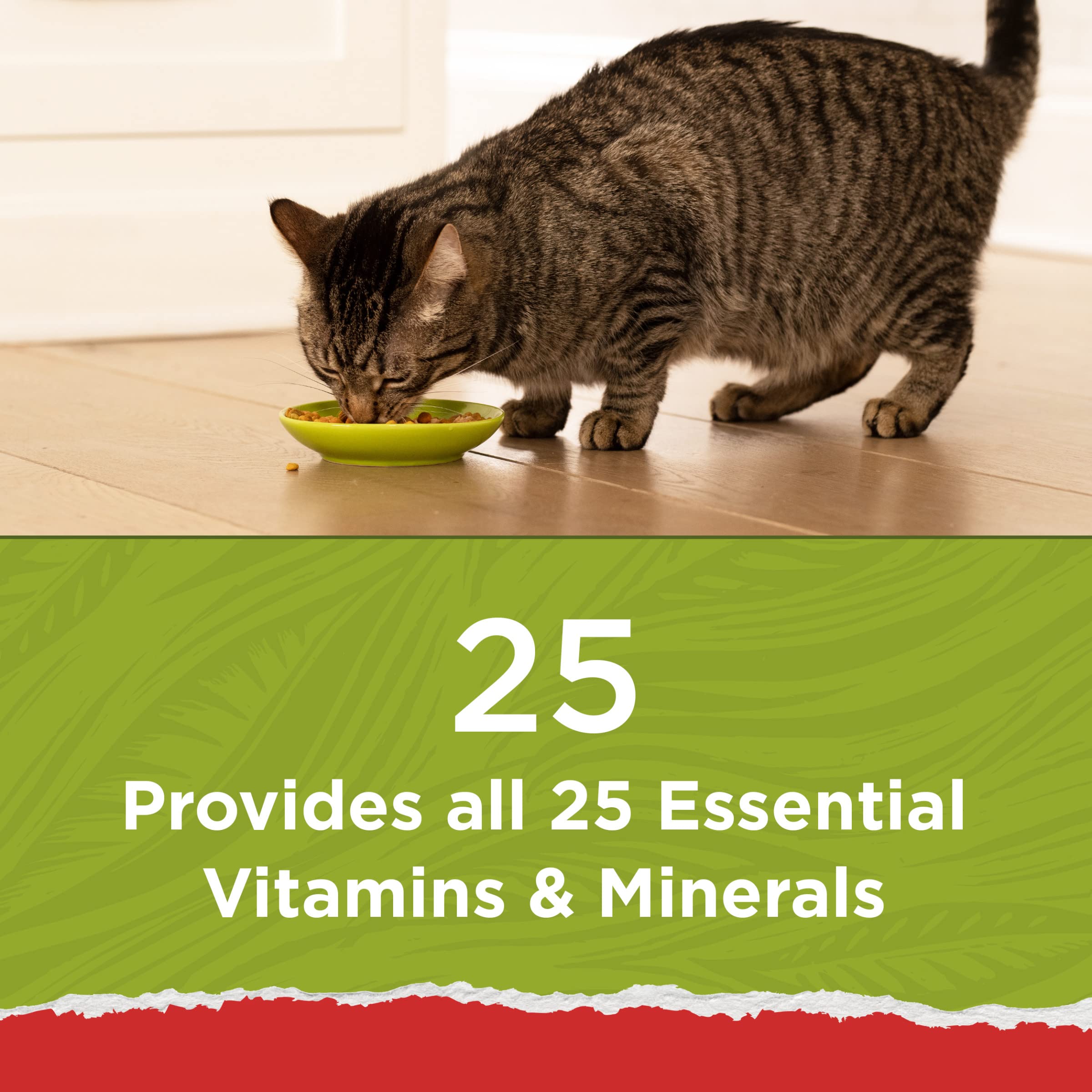 Purina Cat Chow Naturals 25-vitamines-mineraux, nutrition complète pour vitalité.