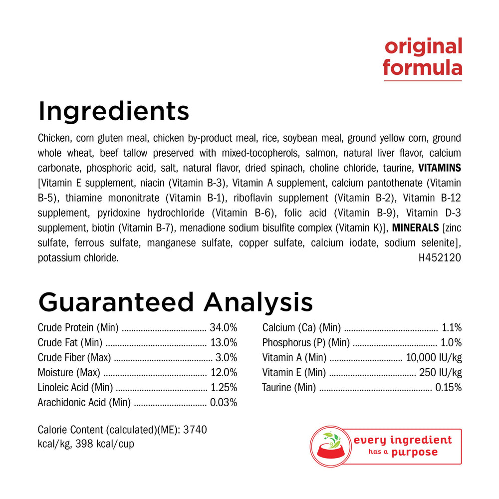 Purina Cat Chow Naturals omega-6-poil, peau et pelage sains.