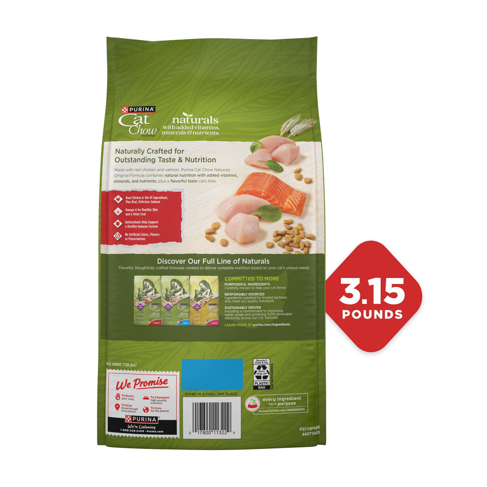 Purina Cat Chow Naturals sans-aromes-artificiels, régime naturel et pur.