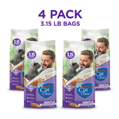 Purina Cat Chow Prébiotique Digestive soutient potentiellement la digestion et l'equilibre intestinal.