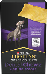Purina Dental Chews, emballage 3-pack, pratique pour la routine quotidienne.