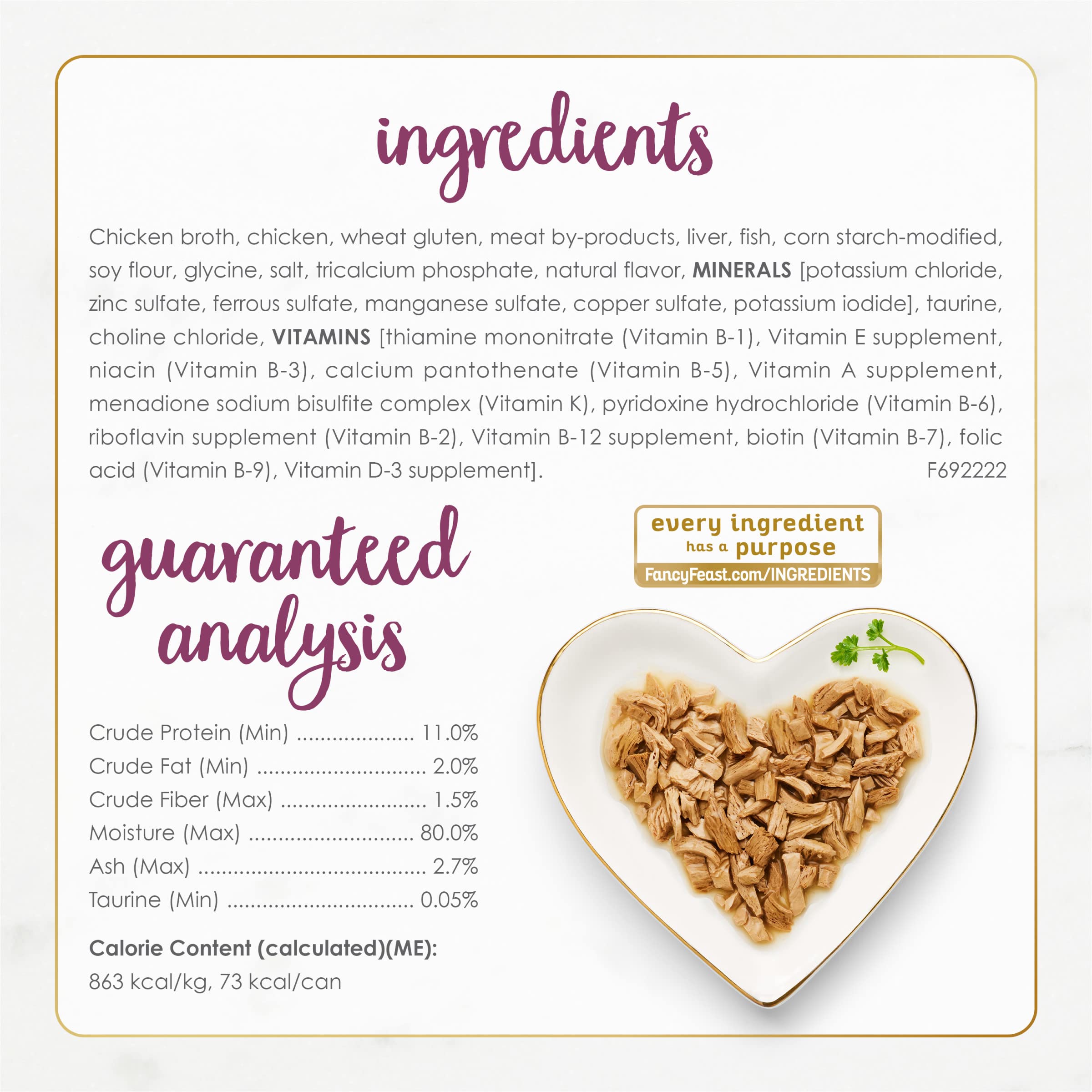 Purina Fancy Feast poulet grillé sauce, format multi-achat pratique