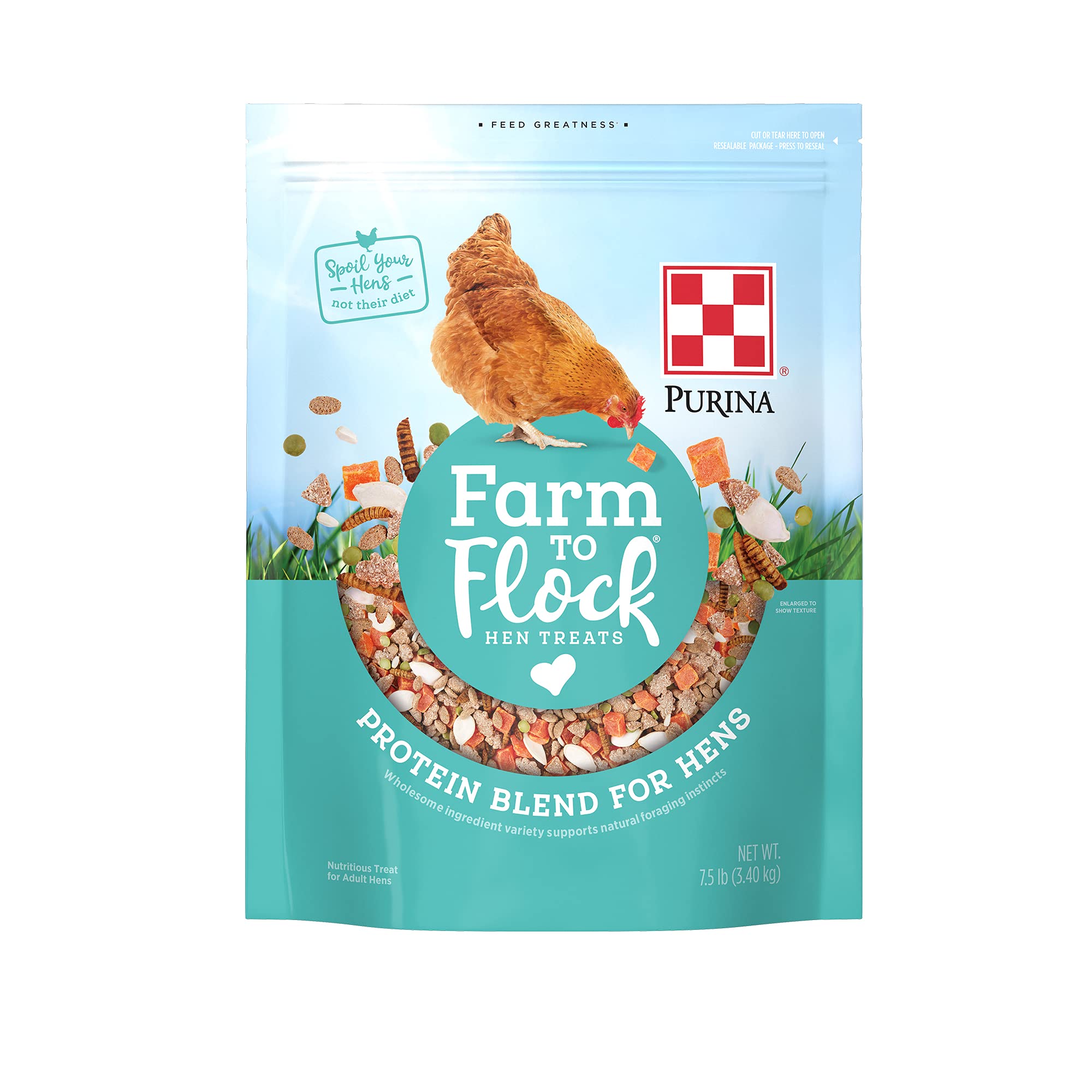Purina Farm to Flock: sac protéine poules, source durable et pratique