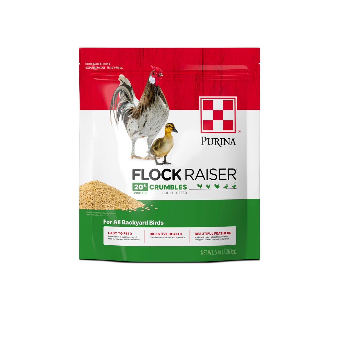 Purina Flock Raiser granulés pour poules, soutien à la croissance et à la digestion