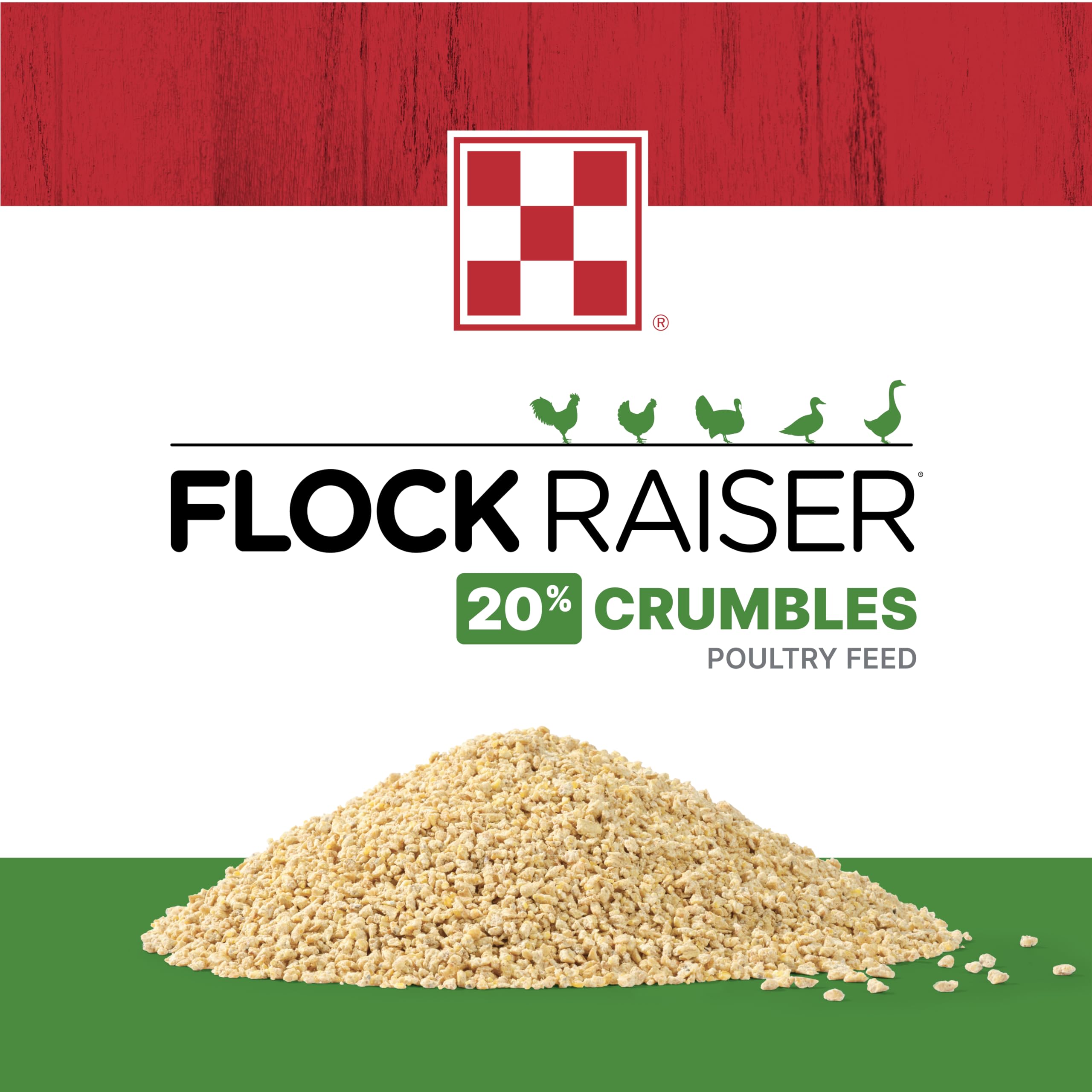 Purina Flock Raiser avec prébiotiques/probiotiques/levure pour immunité et digestion