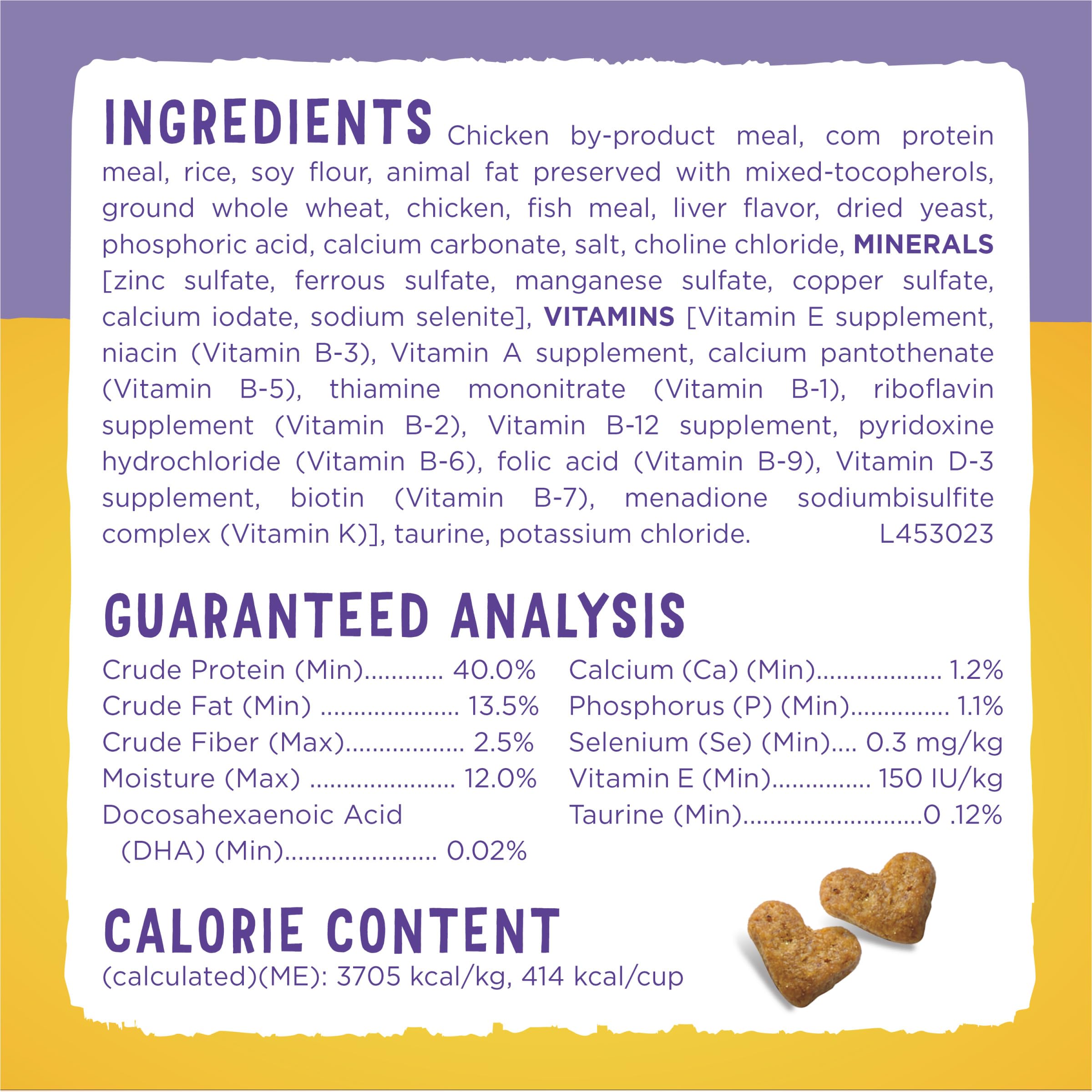 Poulet fermier Purina Kitten Chow, source naturelle de protéines.