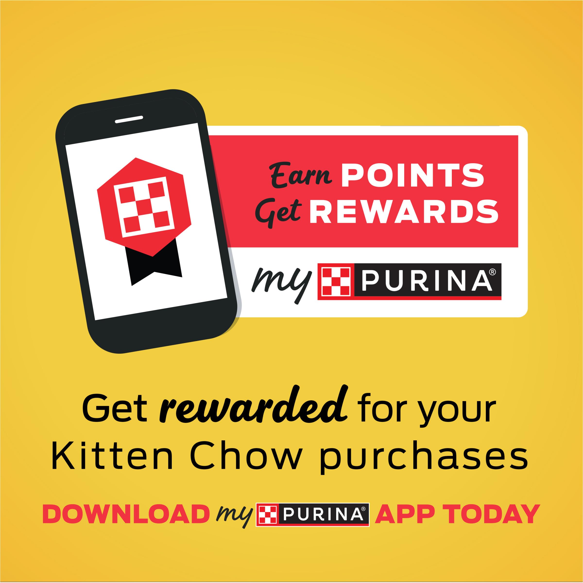 Purina Kitten Chow sans colorants ni arômes artificiels.