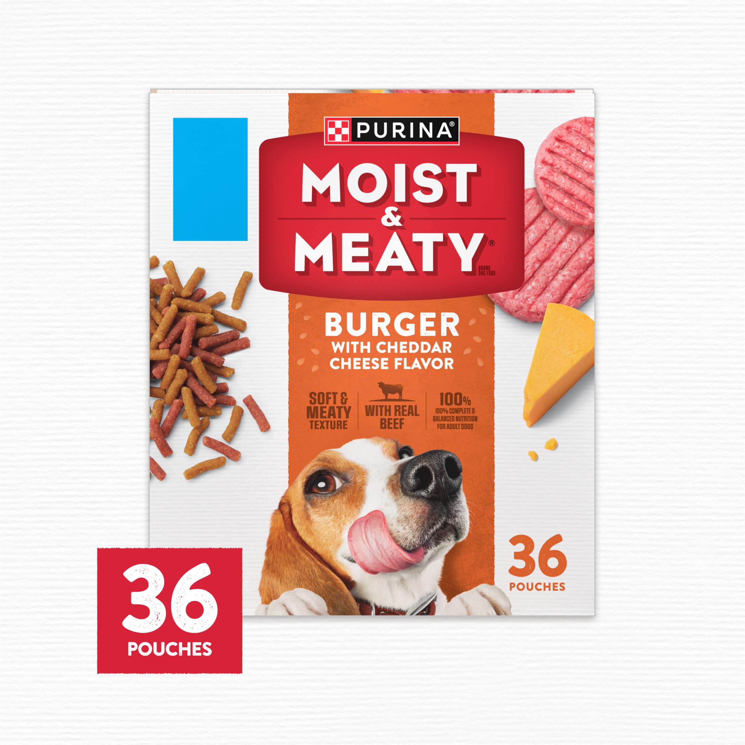 Purina Moist et Meaty – emballage préservant fraîcheur et tendreté.